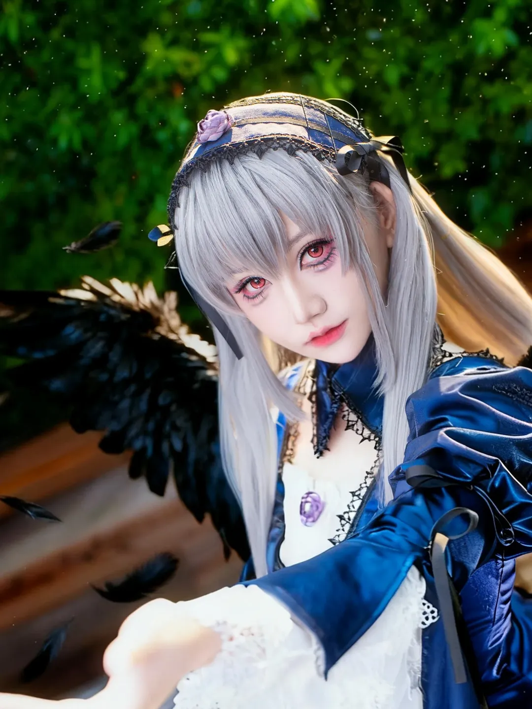 【水银灯cos】蔷薇少女雨中池ハロ的场照 - 第 1 张