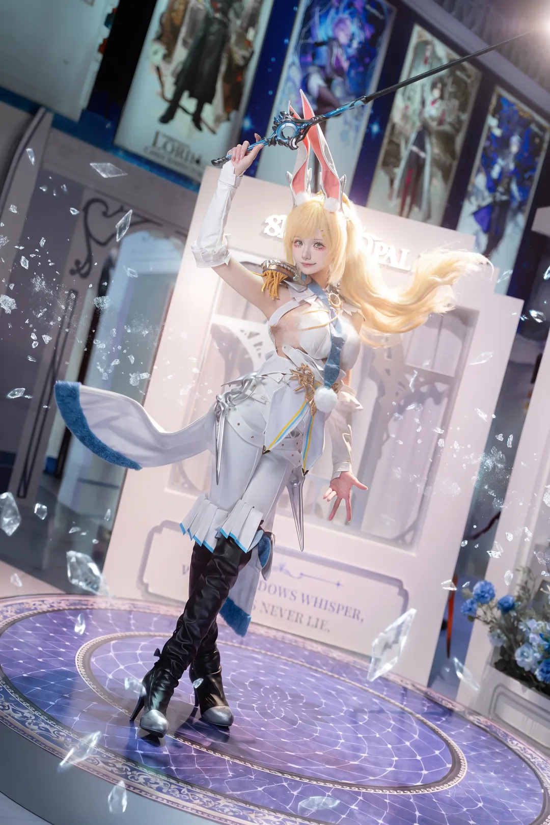 【库拉蒂cos】小兔骑士驾到，在白银之城连肝五天太幸福了 - 第 1 张
