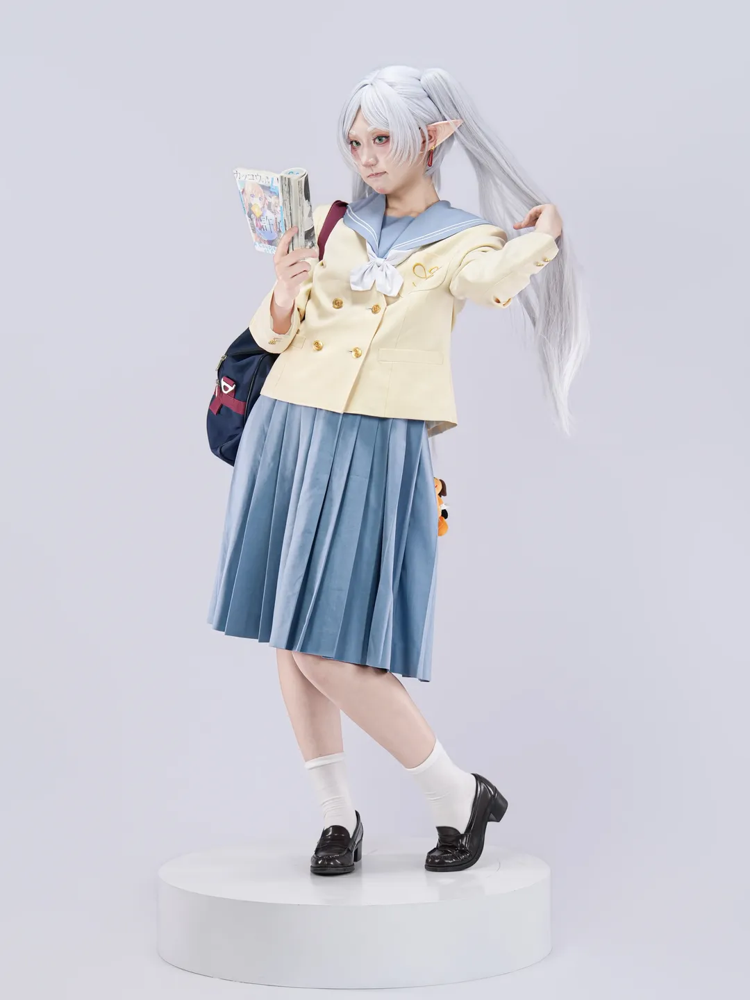 【芙莉莲cos】葬送的芙莉莲JK制服自搭，第二季后的生动表情尝试 - 第 1 张
