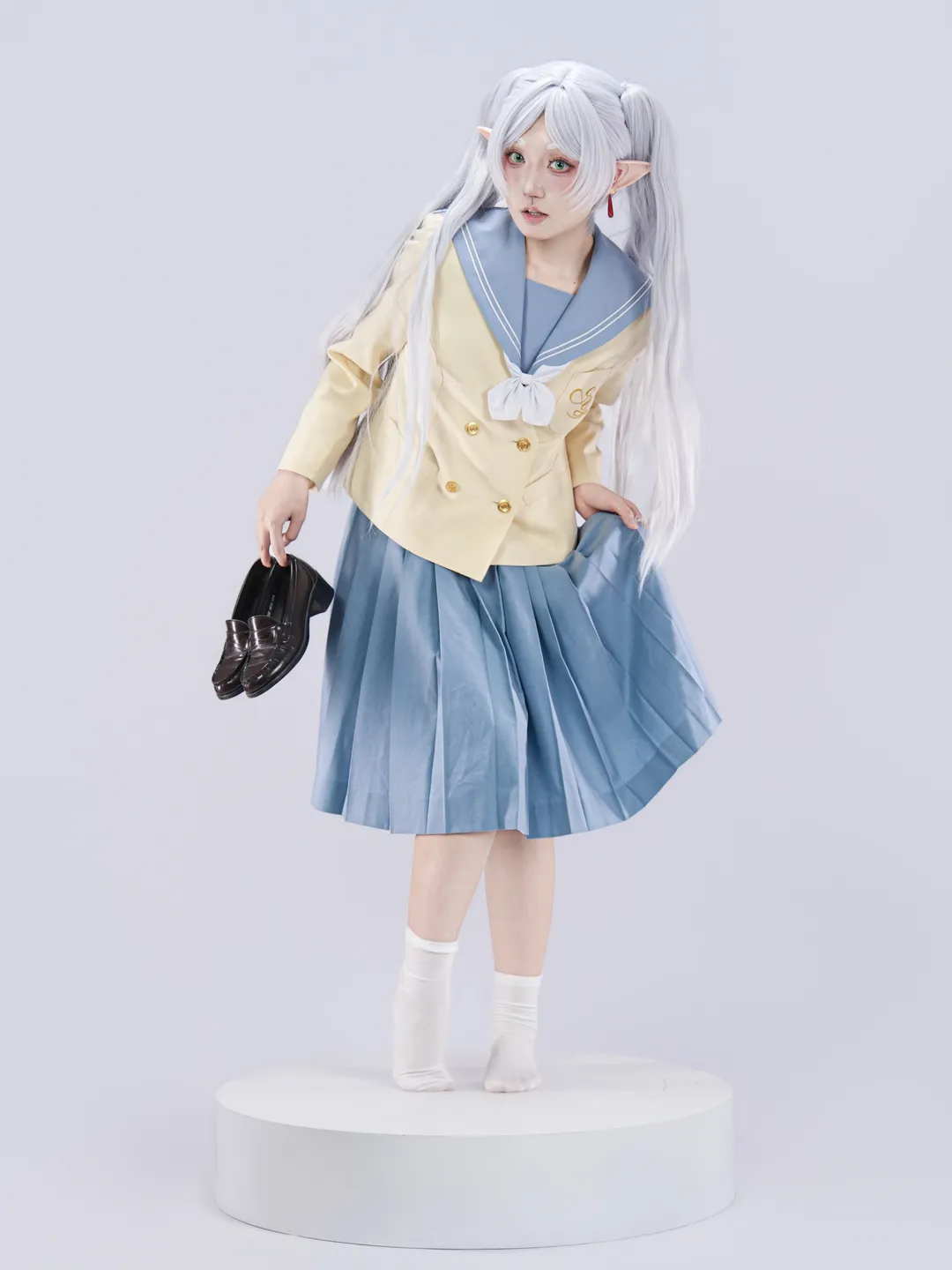 【芙莉莲cos】葬送的芙莉莲JK制服自搭，第二季后的生动表情尝试 - 第 10 张
