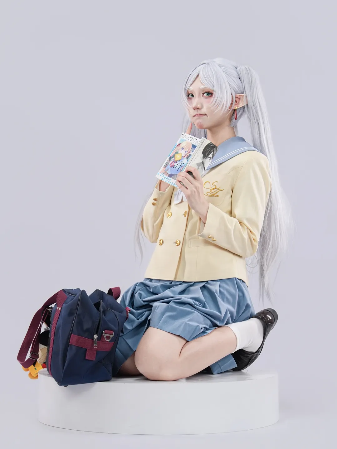 【芙莉莲cos】葬送的芙莉莲JK制服自搭，第二季后的生动表情尝试 - 第 3 张