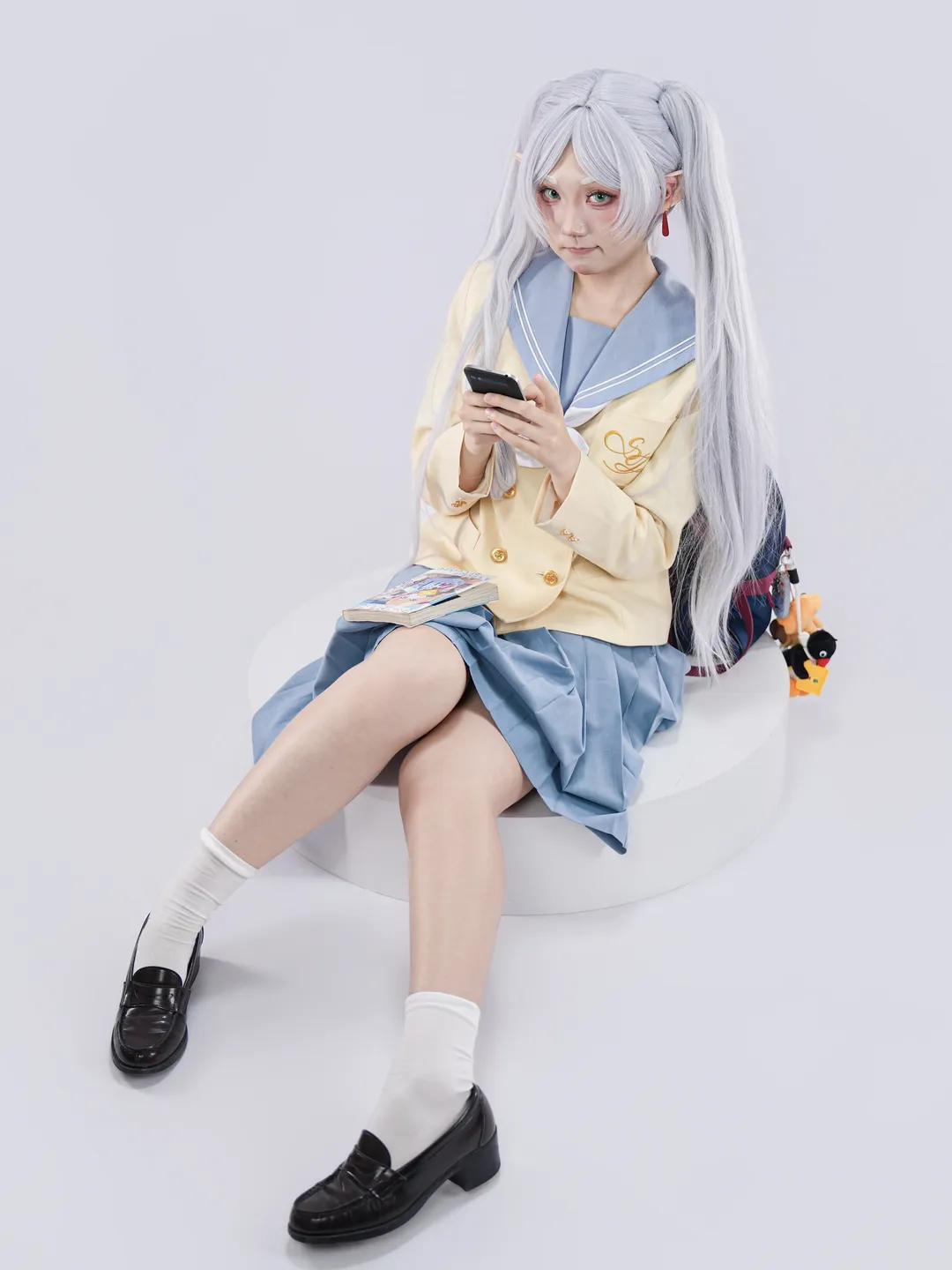 【芙莉莲cos】葬送的芙莉莲JK制服自搭，第二季后的生动表情尝试 - 第 4 张