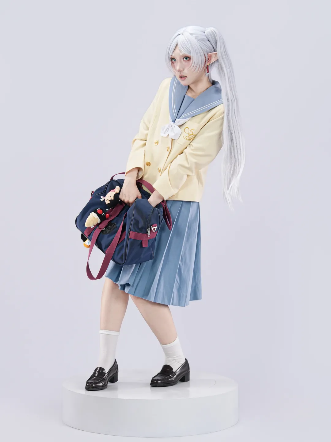 【芙莉莲cos】葬送的芙莉莲JK制服自搭，第二季后的生动表情尝试 - 第 5 张
