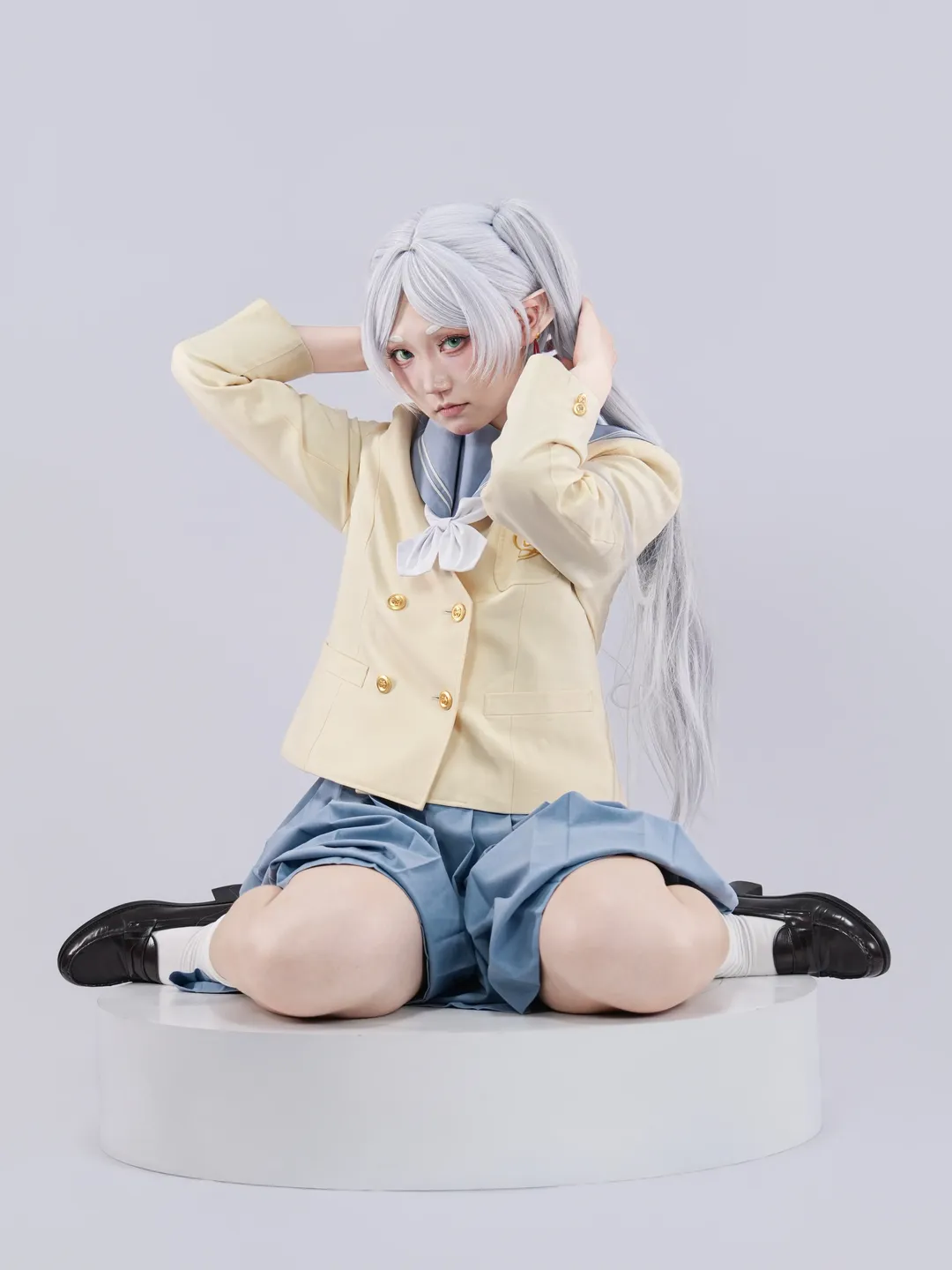 【芙莉莲cos】葬送的芙莉莲JK制服自搭，第二季后的生动表情尝试 - 第 7 张