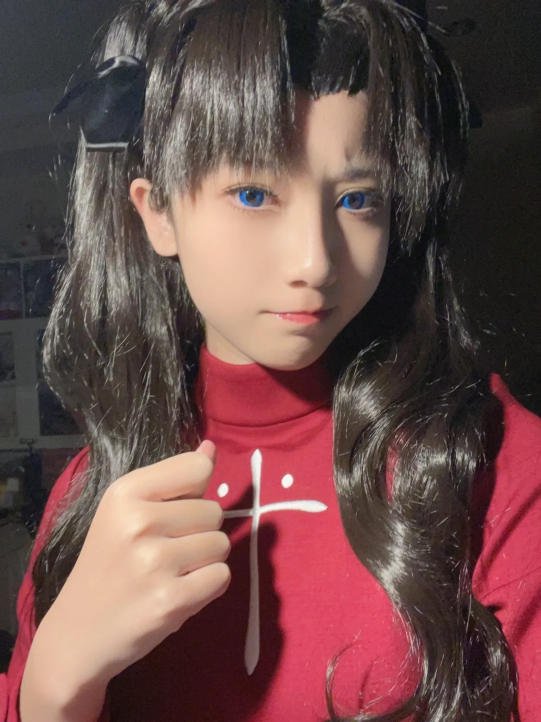 【遠坂凜cos】Fate經典的紅色高領搭配，聊聊這次出片的妝造思路 - 第 1 張