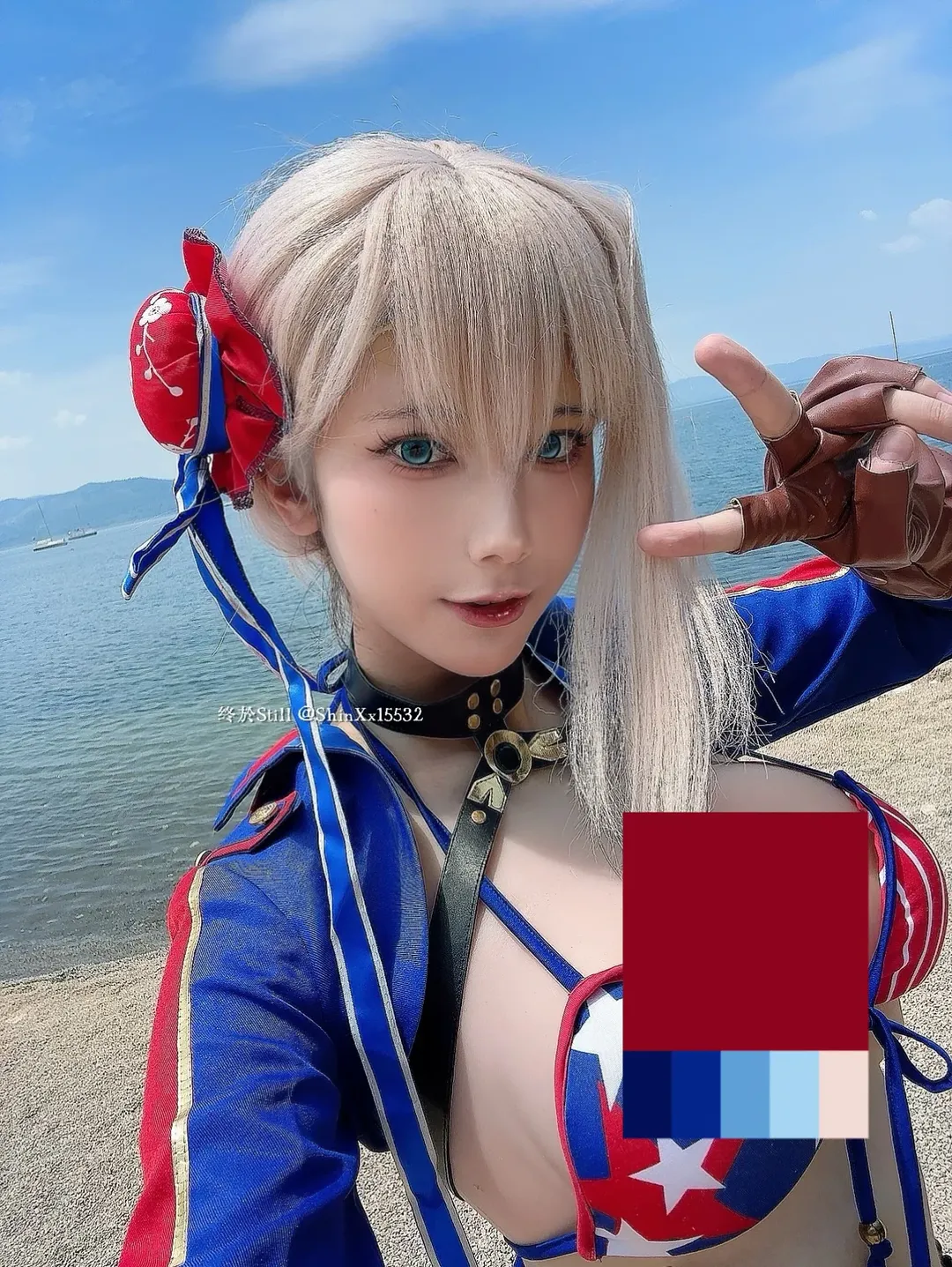 【宮本武藏cos】夏日水邊與紅色跑車，記錄雲南拍下的大片感 - 第 3 張