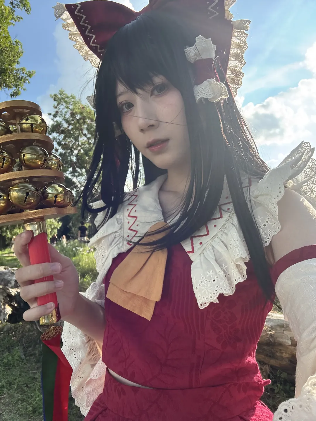 【博丽灵梦cos】在洱海边遇上格桑花期的东方Project - 第 7 张