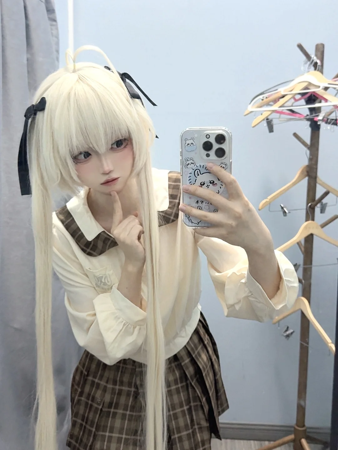 【穹妹cos】校园里的清爽日常，分享一下这两套造型 - 第 2 张