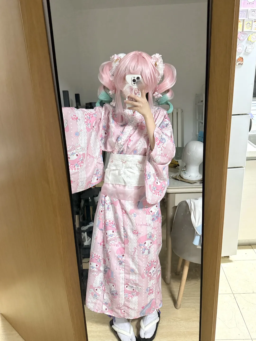 【风堇cos】故乡的樱花开了，私设和服穿搭分享 - 第 3 张