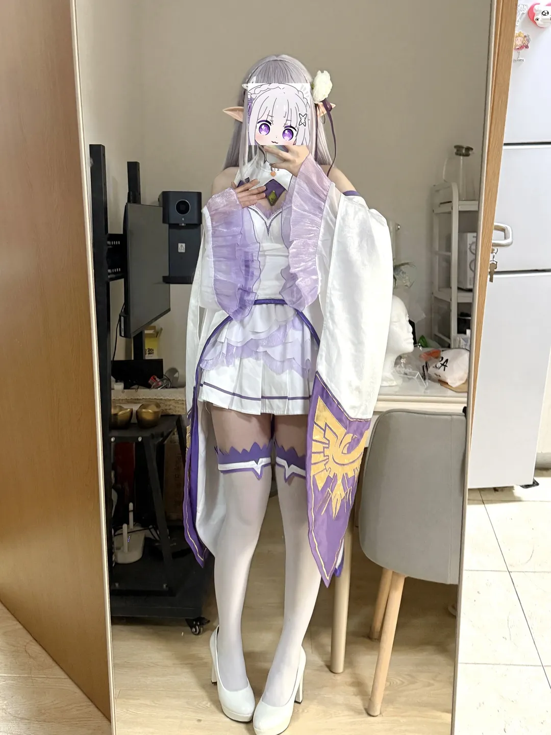 【爱蜜莉雅cos】从零开始的异世界生活，白紫配色质感超乎想象 - 第 2 张