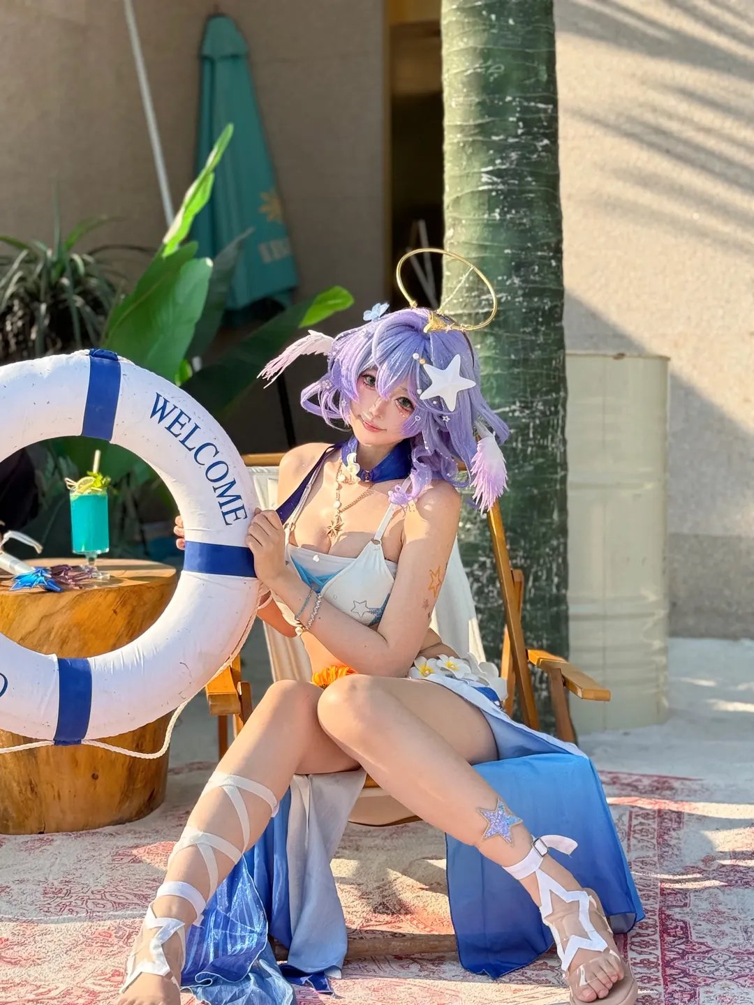 【知更鸟cos】崩坏星穹铁道夏日晴歌海滩度假风 - 第 2 张