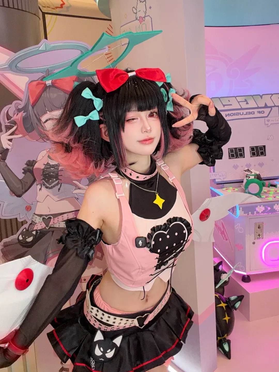 【妄想天使cos】黑粉撞色的叛逆甜心 - 第 2 张