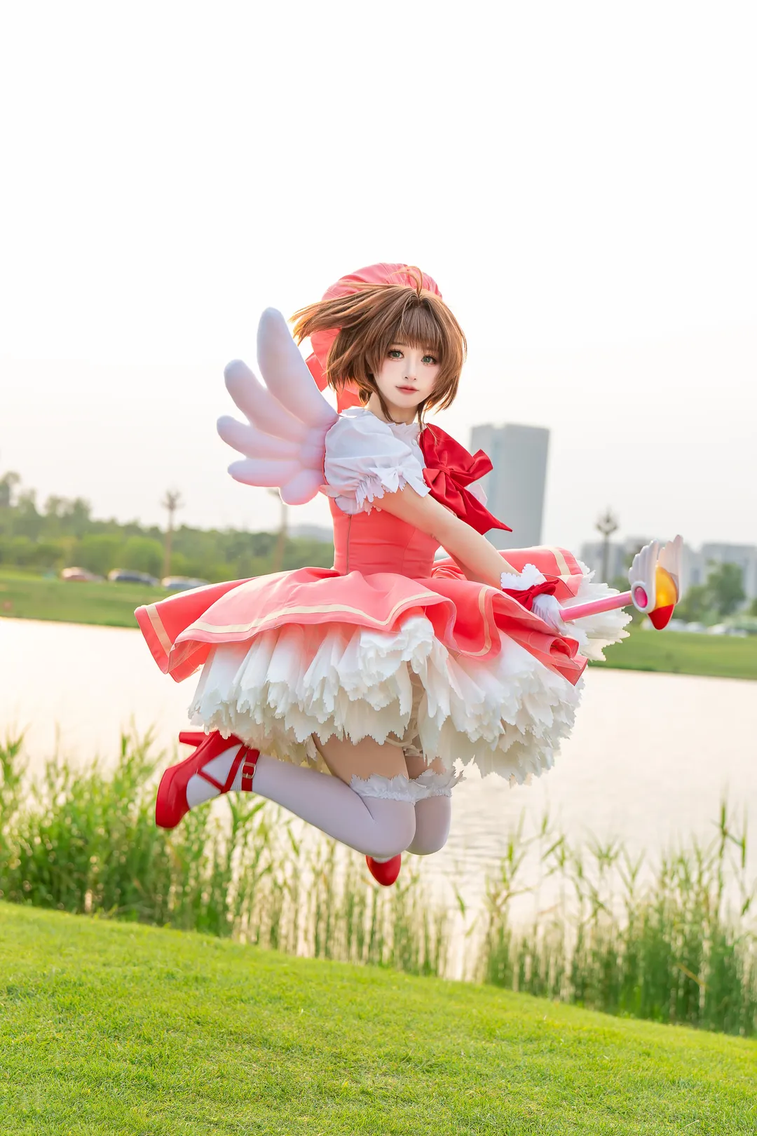 【木之本櫻cos】魔卡少女櫻草地逆光跳躍拍攝記錄 - 第 2 張