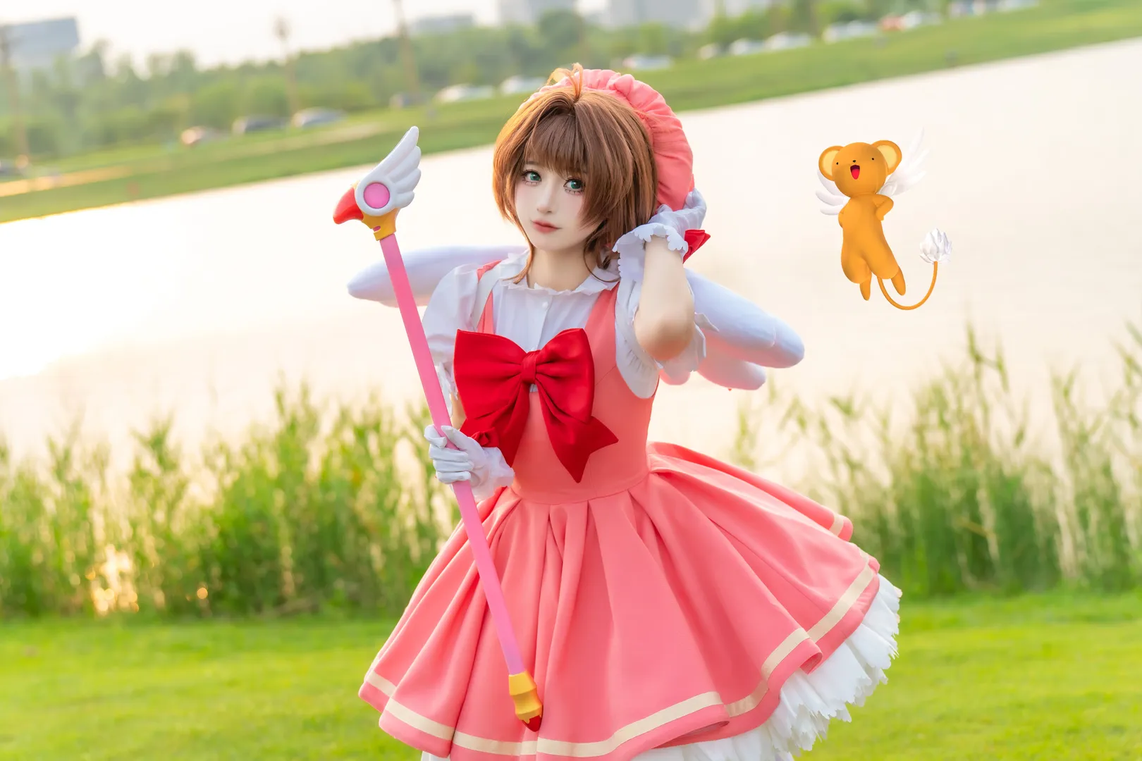 【木之本櫻cos】魔卡少女櫻草地逆光跳躍拍攝記錄 - 第 7 張