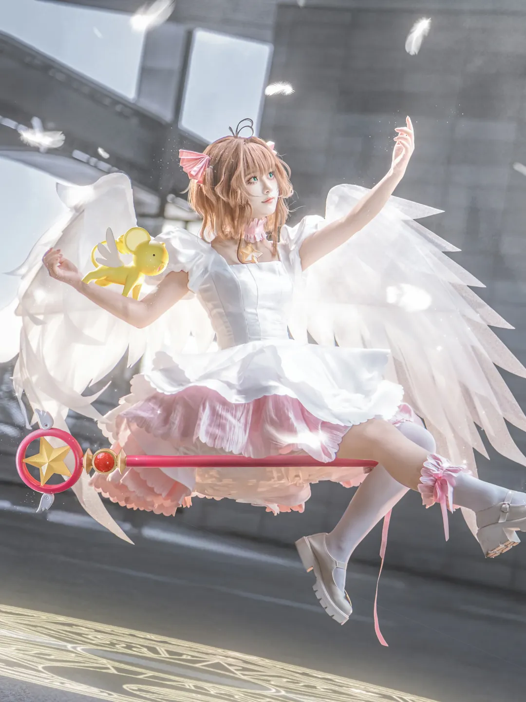 【木之本樱cos】魔卡少女樱的粉白梦幻场照分享 - 第 7 张