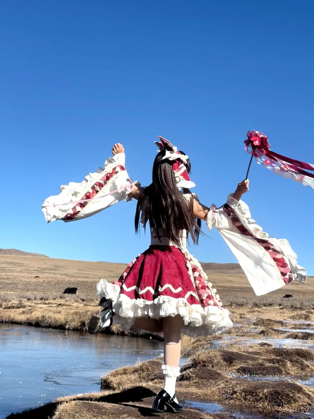 【博麗靈夢和霧雨魔理沙cos】東方project高海拔雪景圓夢記錄 - 第 3 張