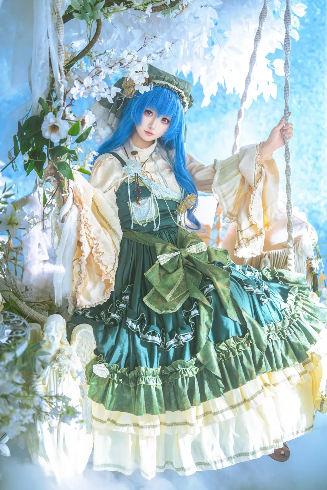 【埴安神袿姬cos】东方project的孤境之神，超还原的梦幻长裙 - 第 1 张