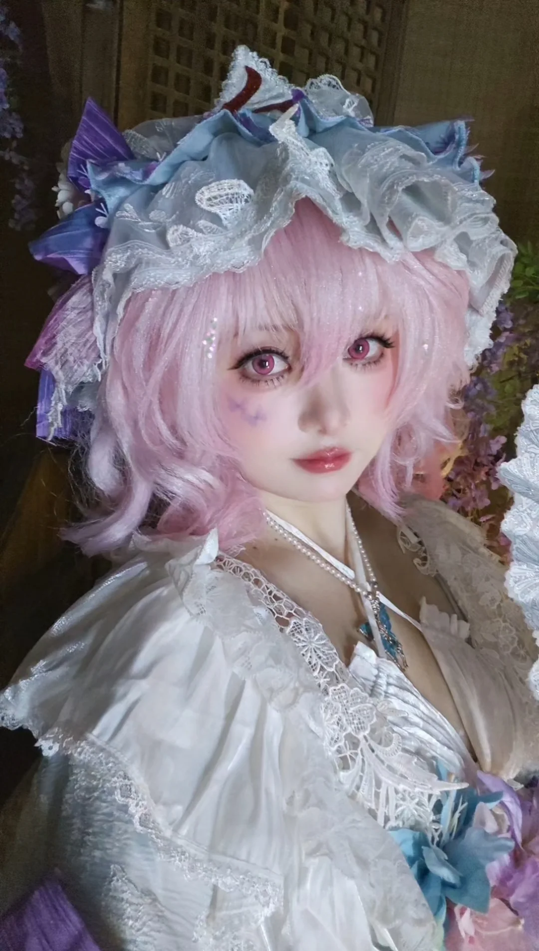 东方Project西行寺幽幽子与蕾米莉亚的华丽洋装cos - 第 1 张