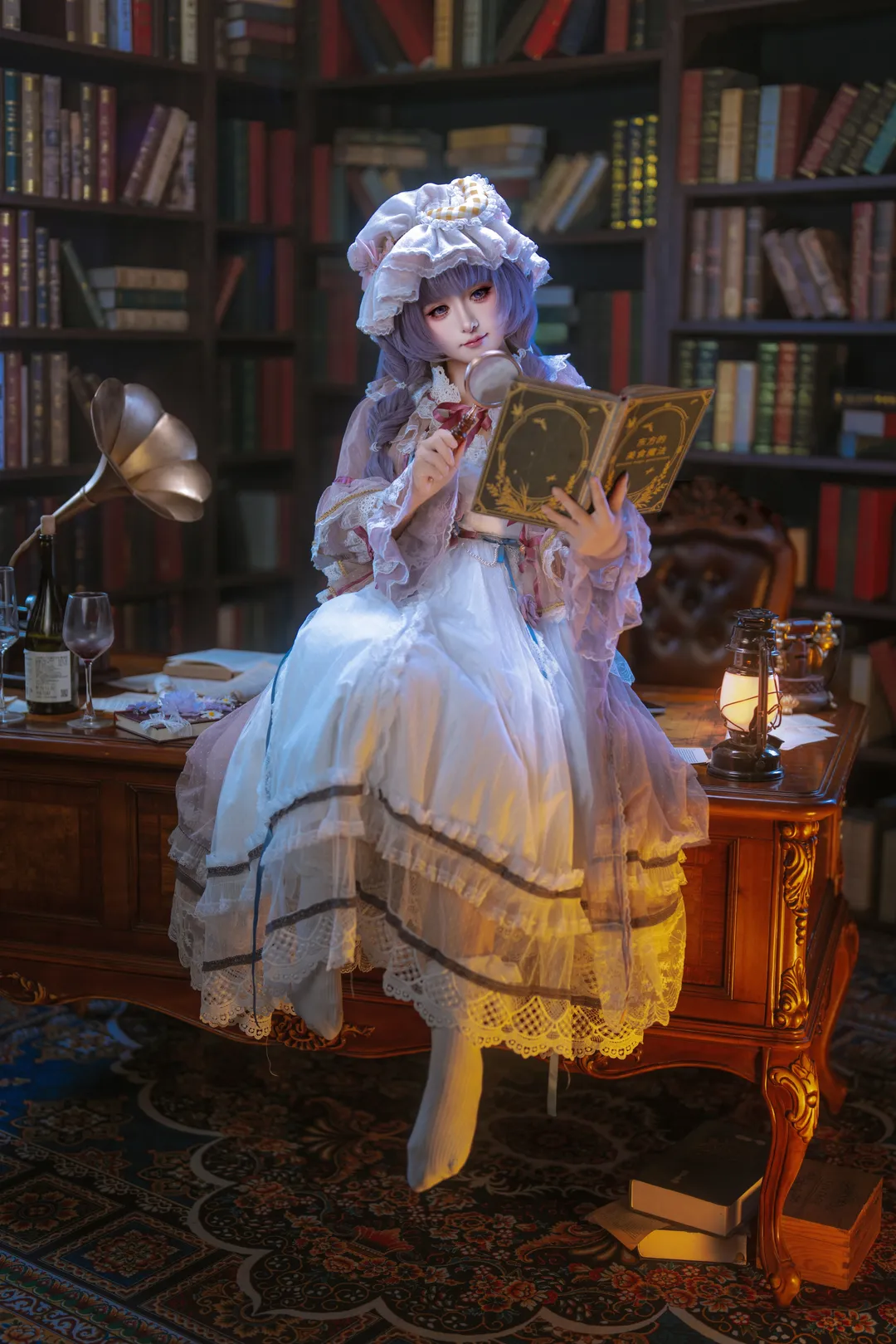 【帕秋莉cos】红魔馆宅女的复古书房日常 - 第 1 张