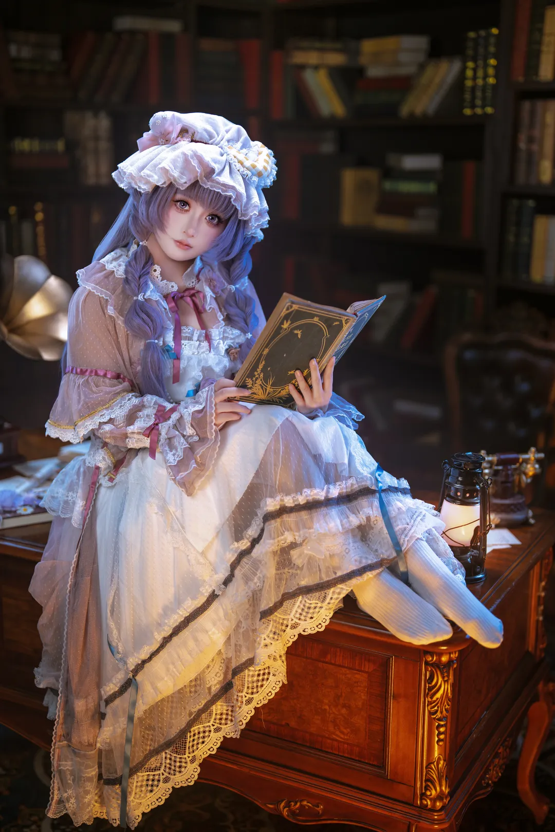 【帕秋莉cos】红魔馆宅女的复古书房日常 - 第 2 张