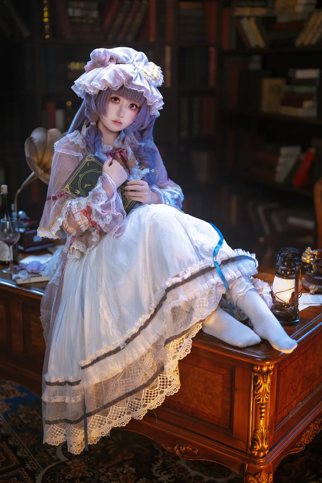 【帕秋莉cos】红魔馆宅女的复古书房日常 - 第 3 张