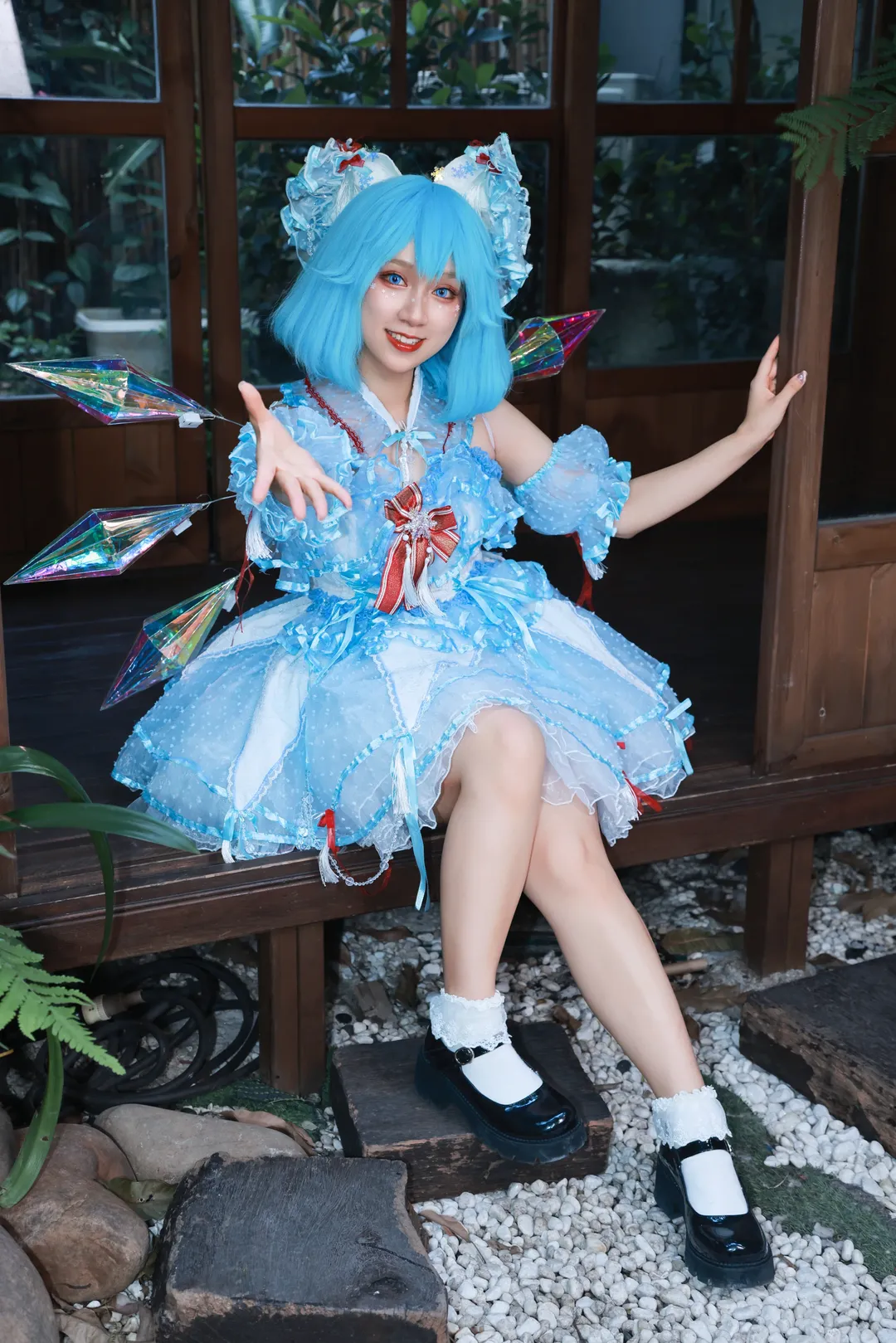 【琪露诺cos】东方project冰之妖精的庭院写真 - 第 10 张