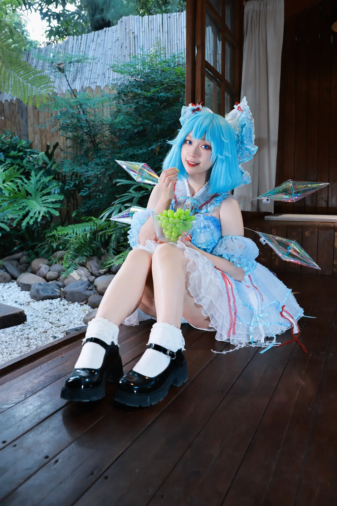【琪露诺cos】东方project冰之妖精的庭院写真 - 第 11 张