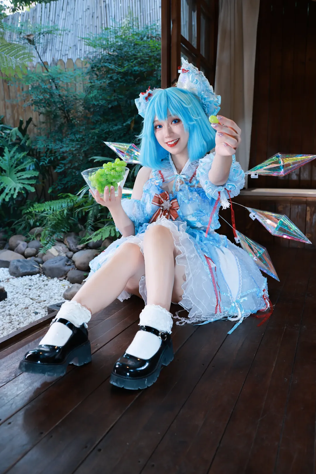 【琪露诺cos】东方project冰之妖精的庭院写真 - 第 12 张