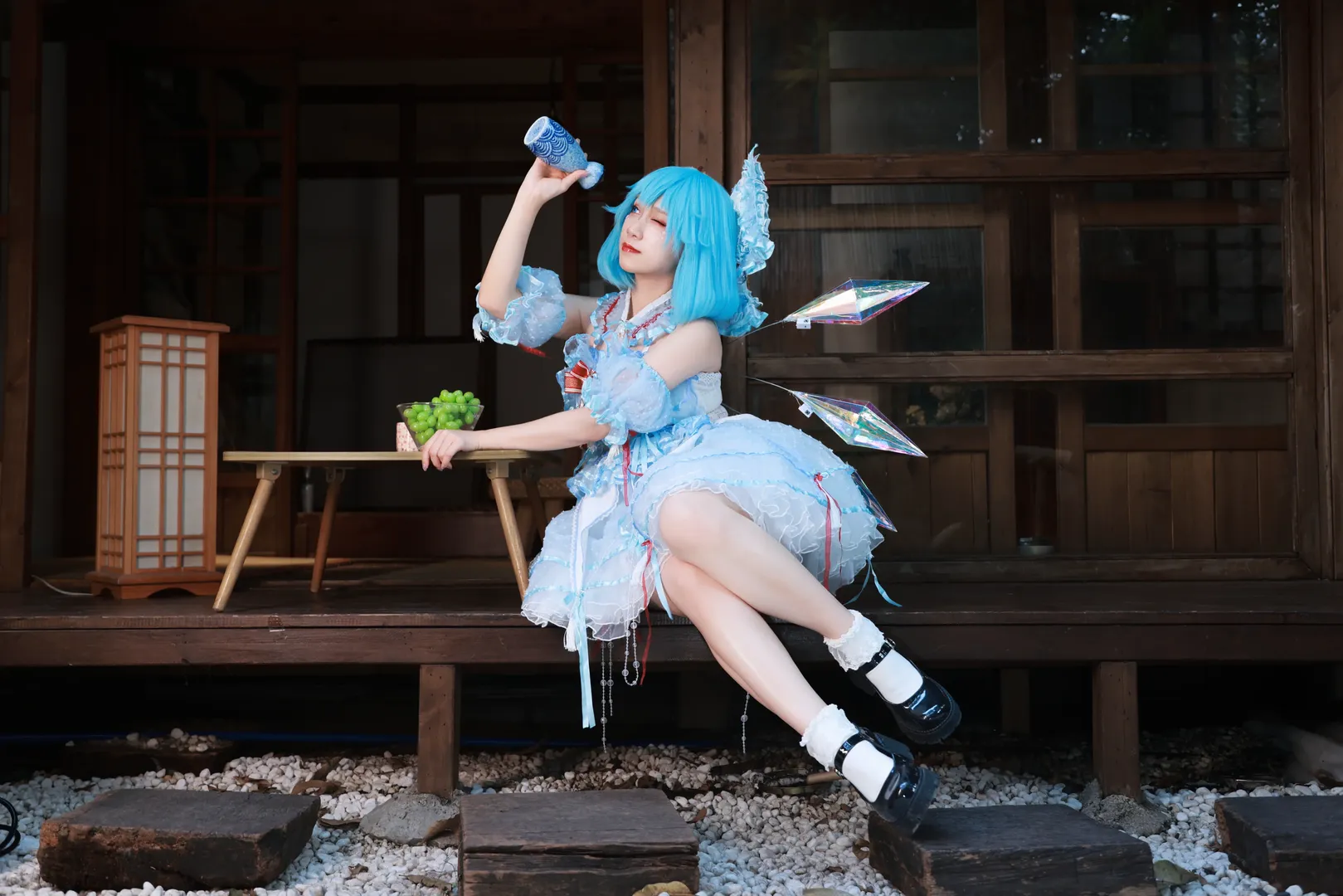 【琪露诺cos】东方project冰之妖精的庭院写真 - 第 14 张