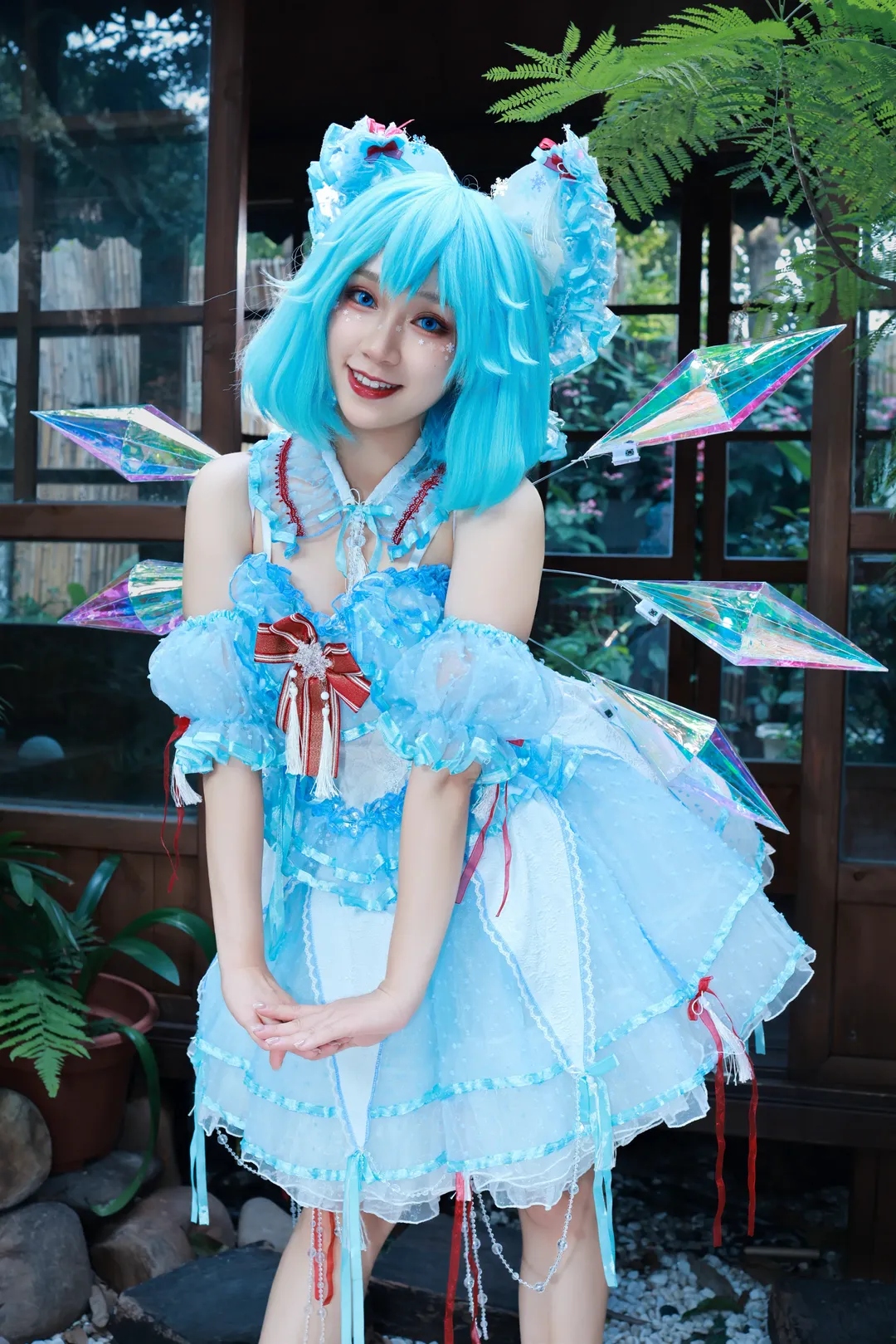 【琪露诺cos】东方project冰之妖精的庭院写真 - 第 17 张