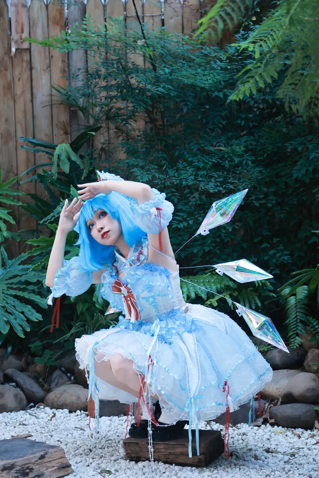 【琪露诺cos】东方project冰之妖精的庭院写真 - 第 2 张