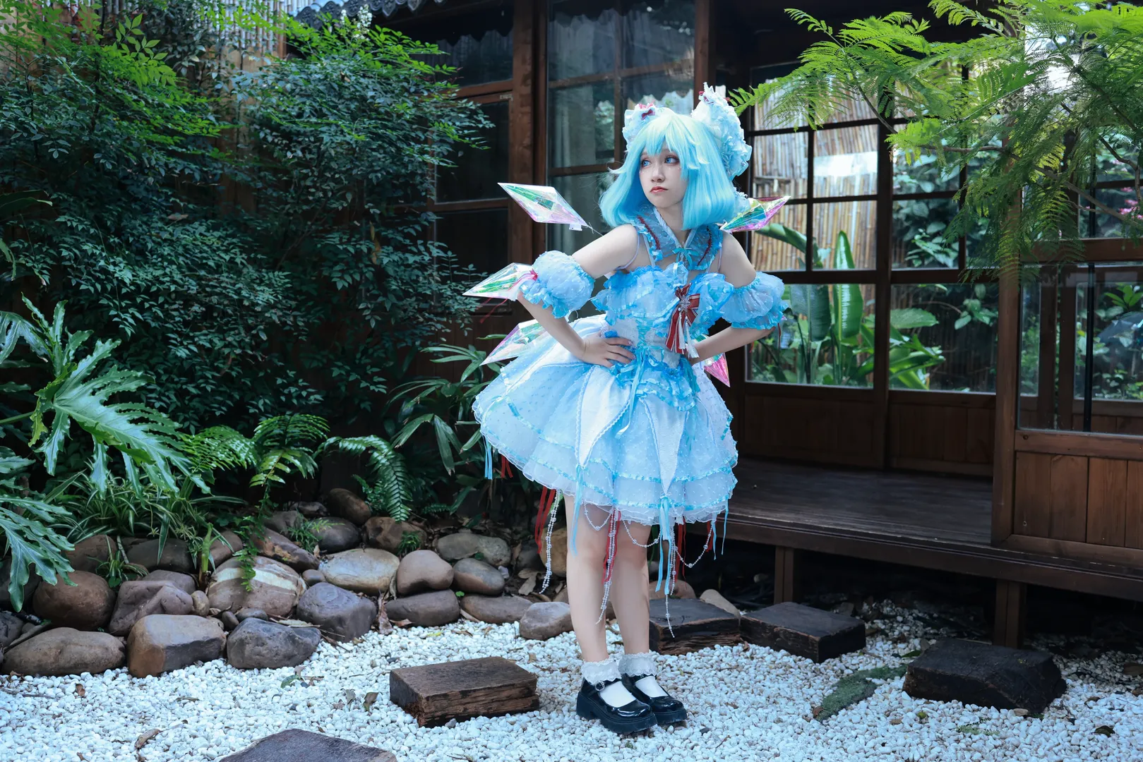 【琪露诺cos】东方project冰之妖精的庭院写真 - 第 3 张