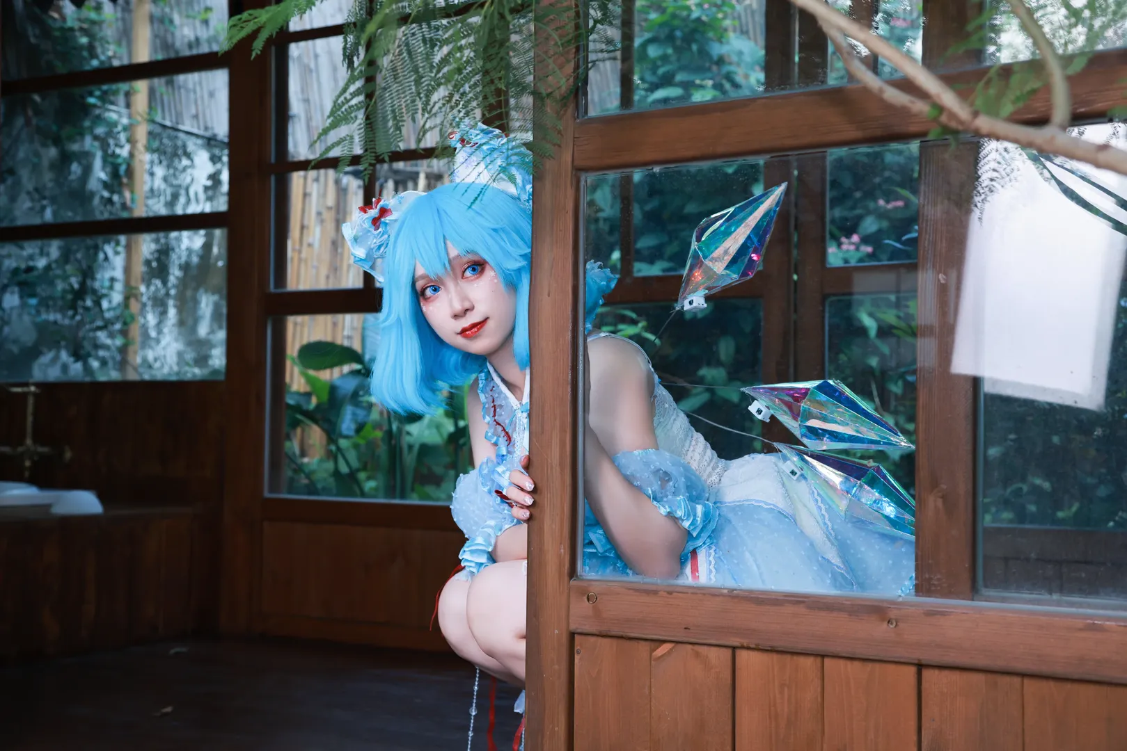 【琪露诺cos】东方project冰之妖精的庭院写真 - 第 5 张