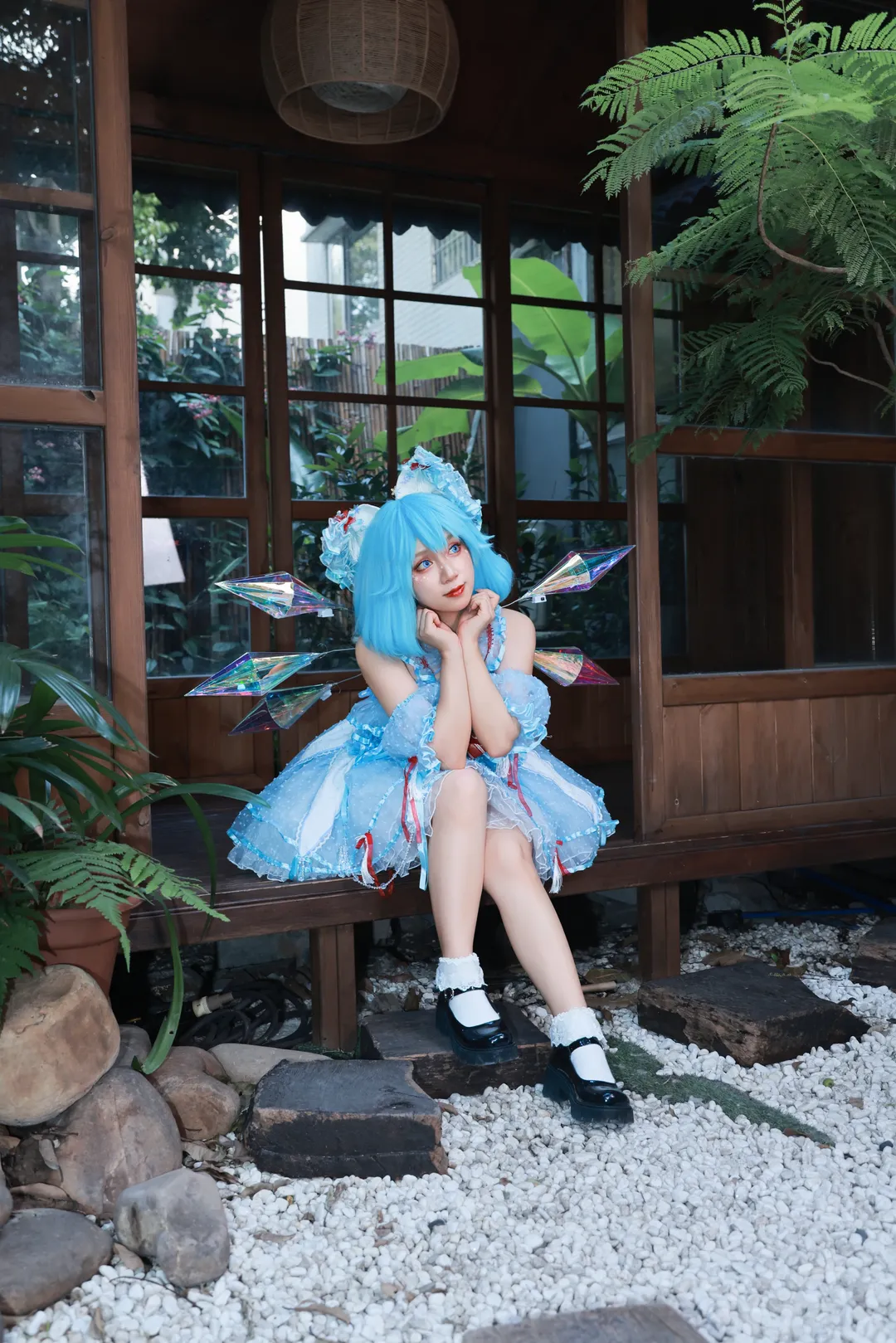 【琪露诺cos】东方project冰之妖精的庭院写真 - 第 6 张