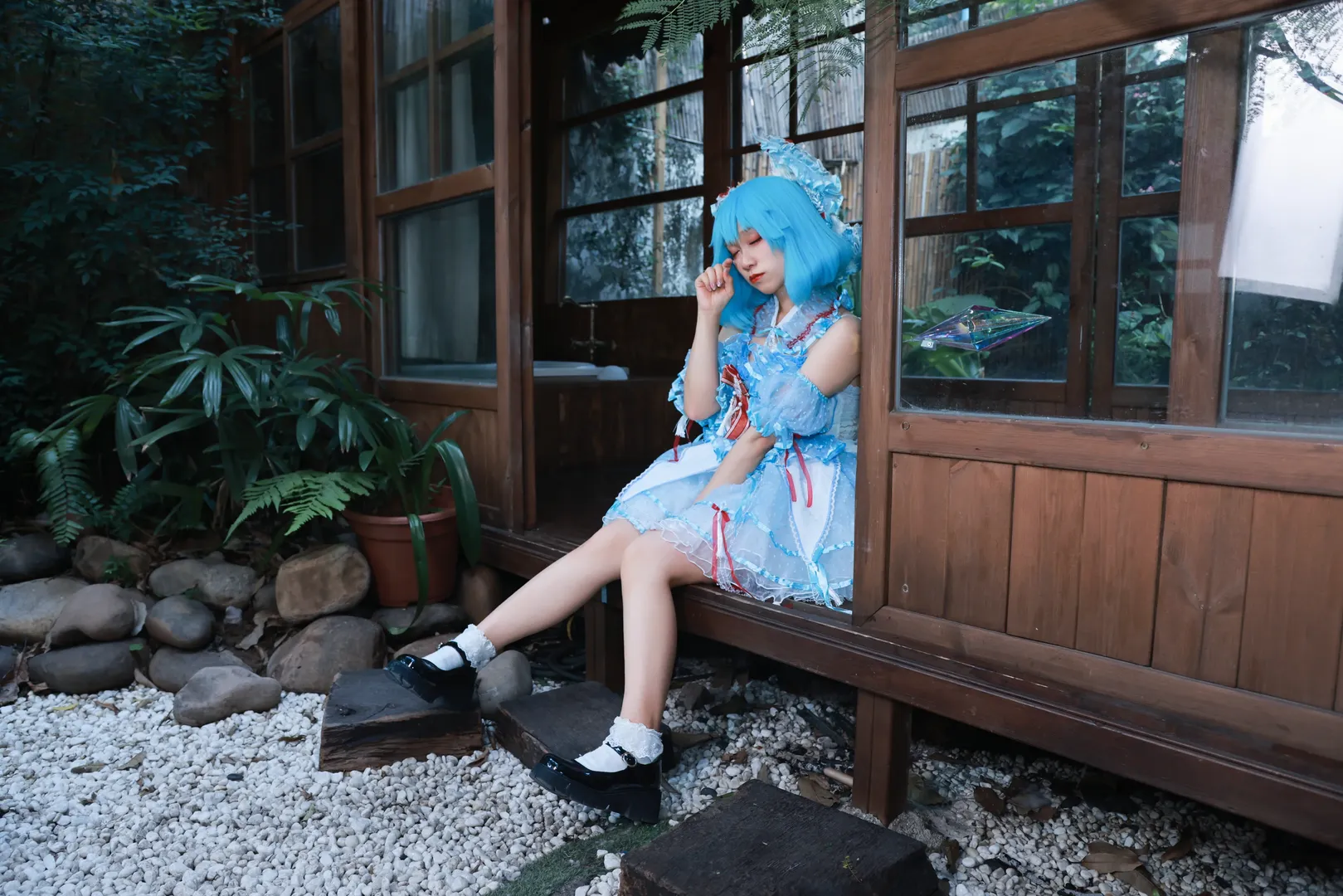 【琪露诺cos】东方project冰之妖精的庭院写真 - 第 7 张