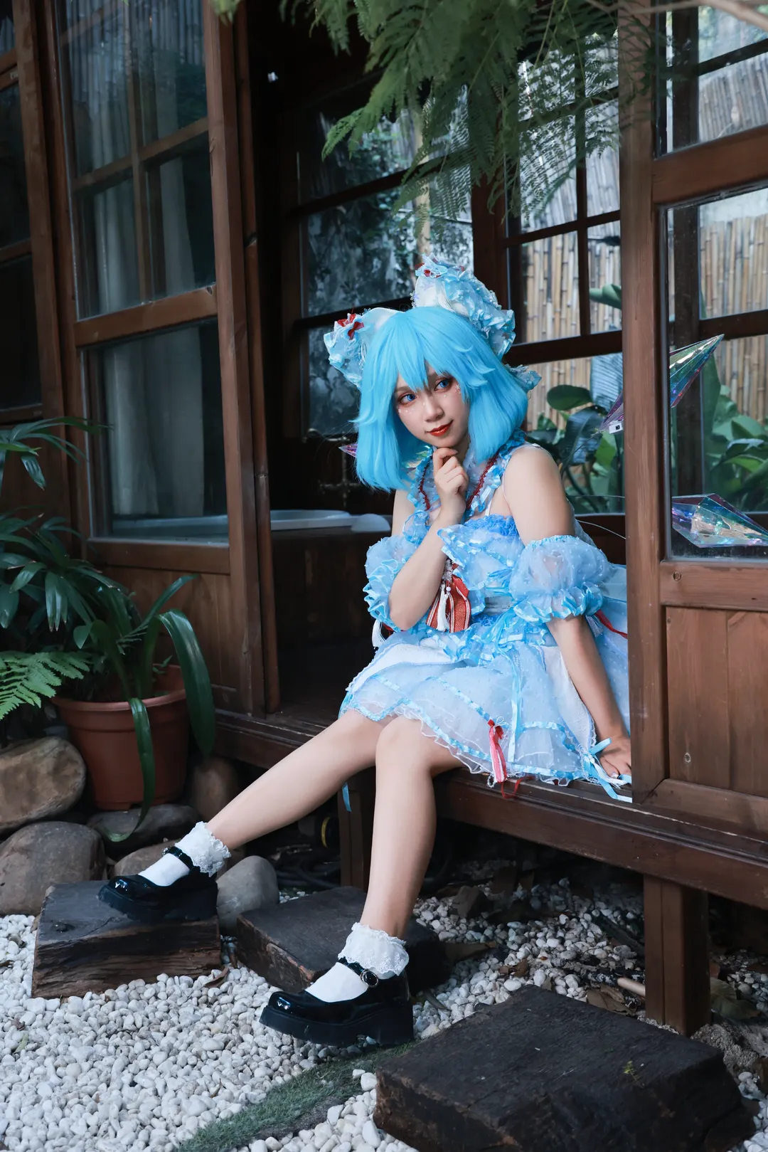 【琪露诺cos】东方project冰之妖精的庭院写真 - 第 8 张
