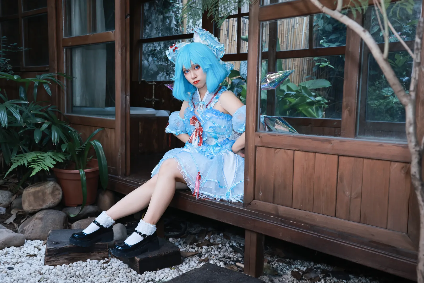 【琪露诺cos】东方project冰之妖精的庭院写真 - 第 9 张