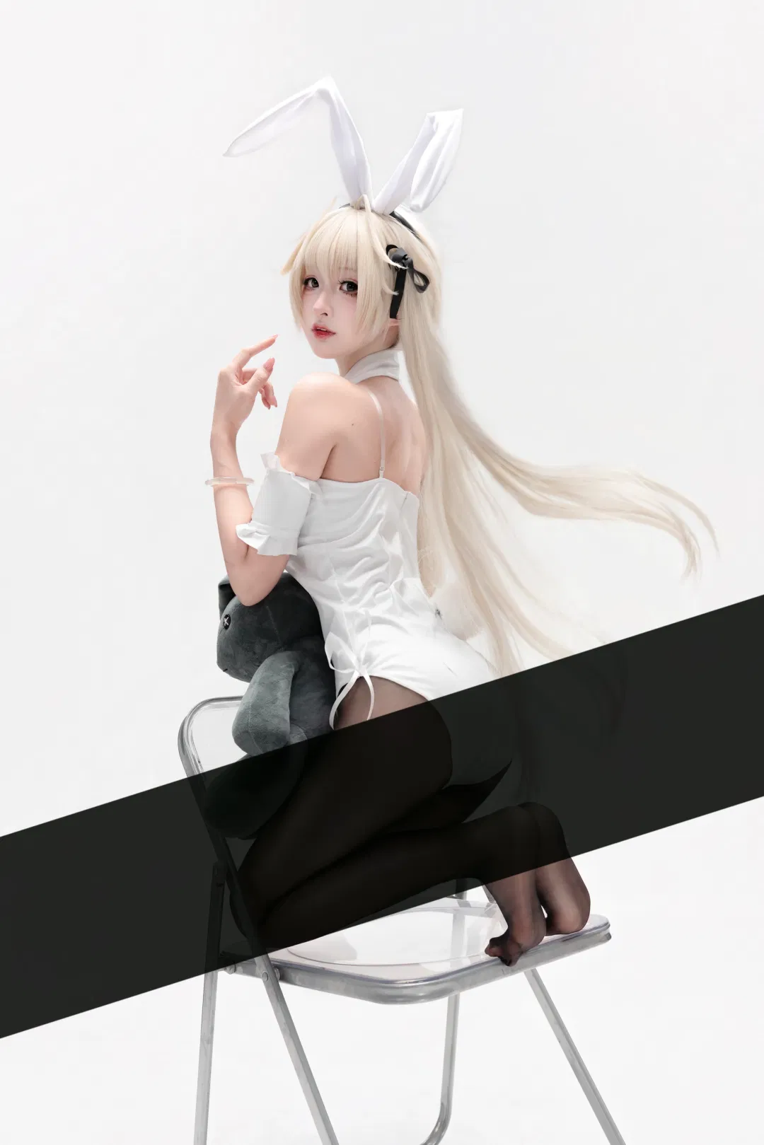 【穹cos】嘗試了白兔主題與黑絲搭配的攝影記錄 - 第 2 張
