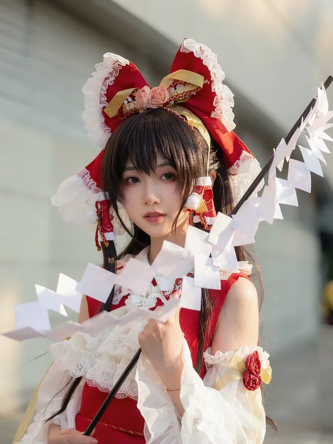 【博丽灵梦cos】东方project红白巫女的修行实录 - 第 1 张