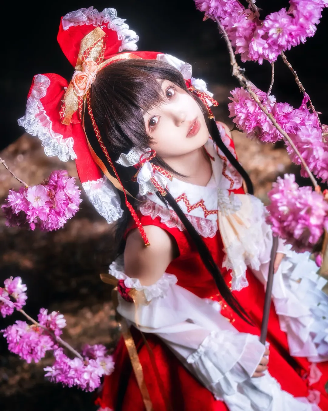 【博麗靈夢cos】東方Project巫女的紅白花海記錄 - 第 1 張