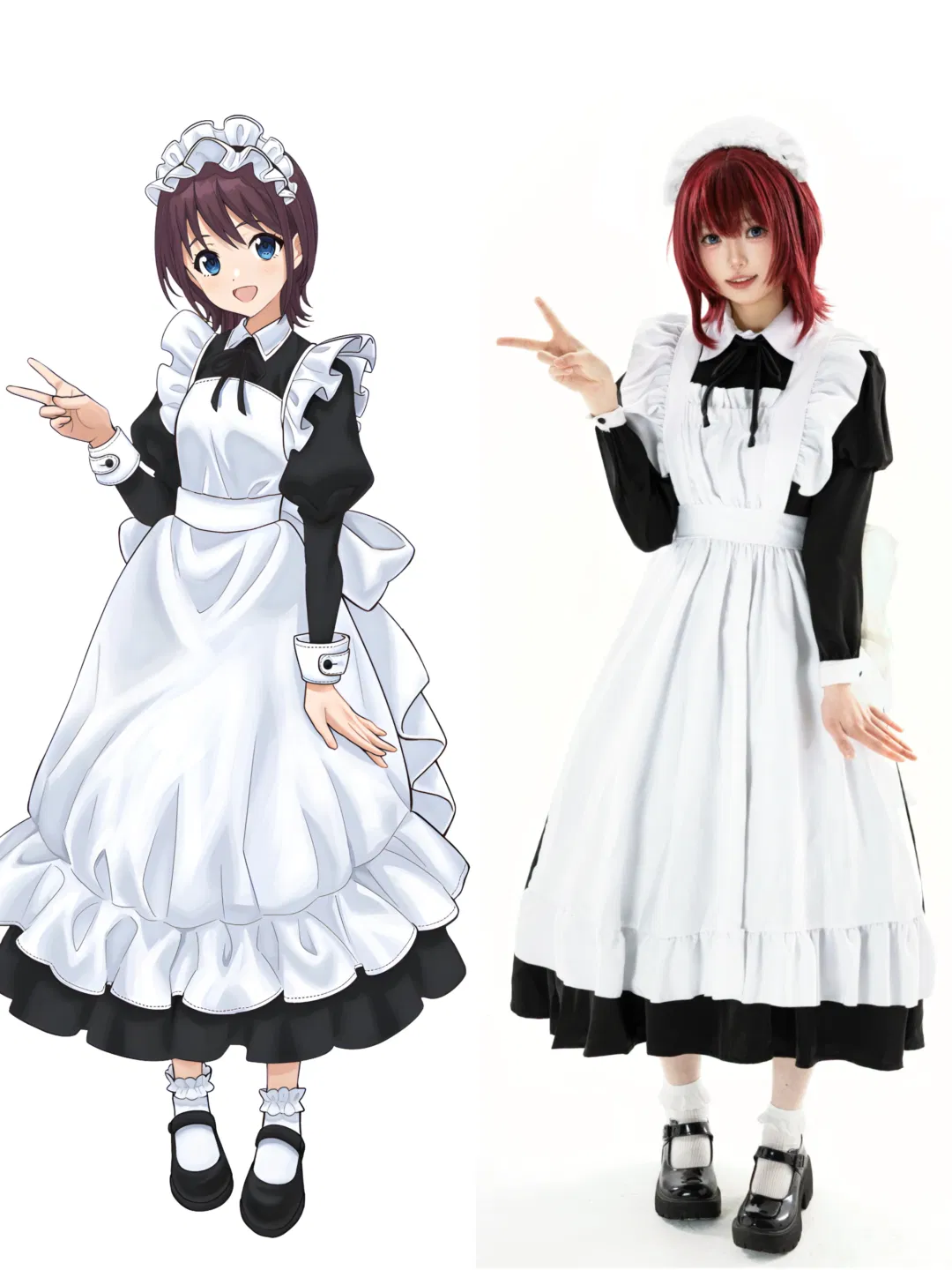 【井芹仁菜cos】少女乐队的呐喊女仆装造型 - 第 1 张