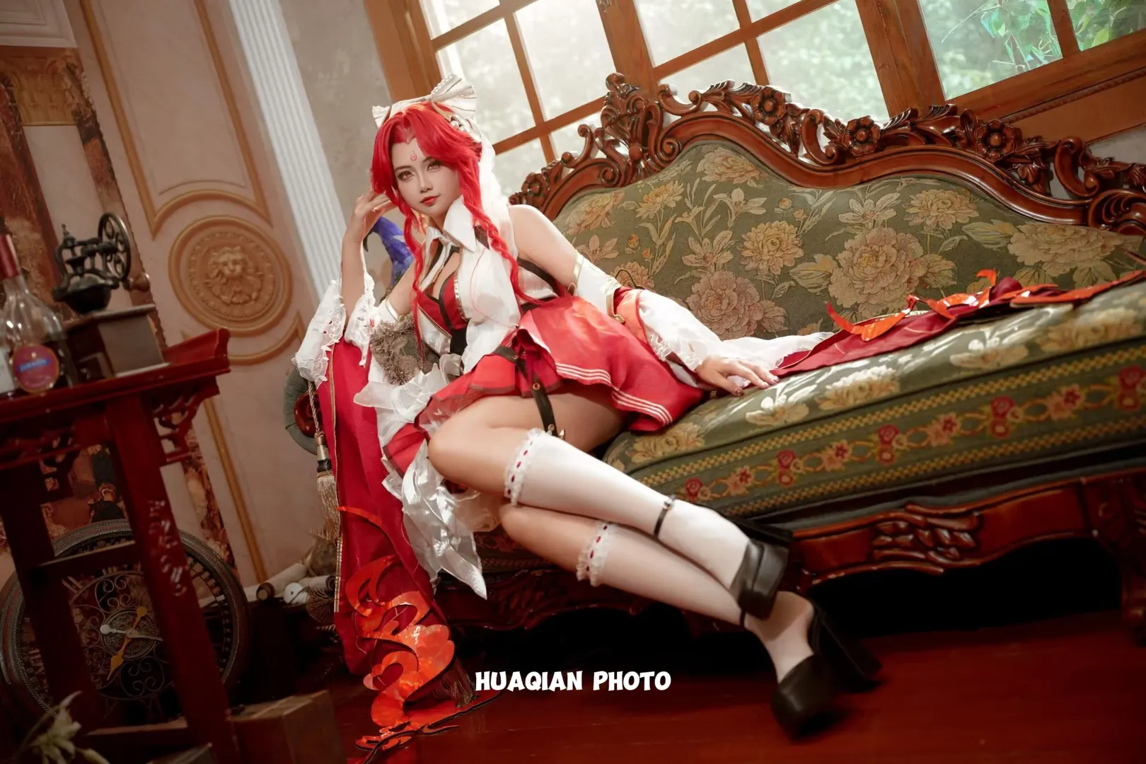 【貂蝉cos】王者荣耀里的绝世舞姬，火焰听从我的召唤 - 第 8 张