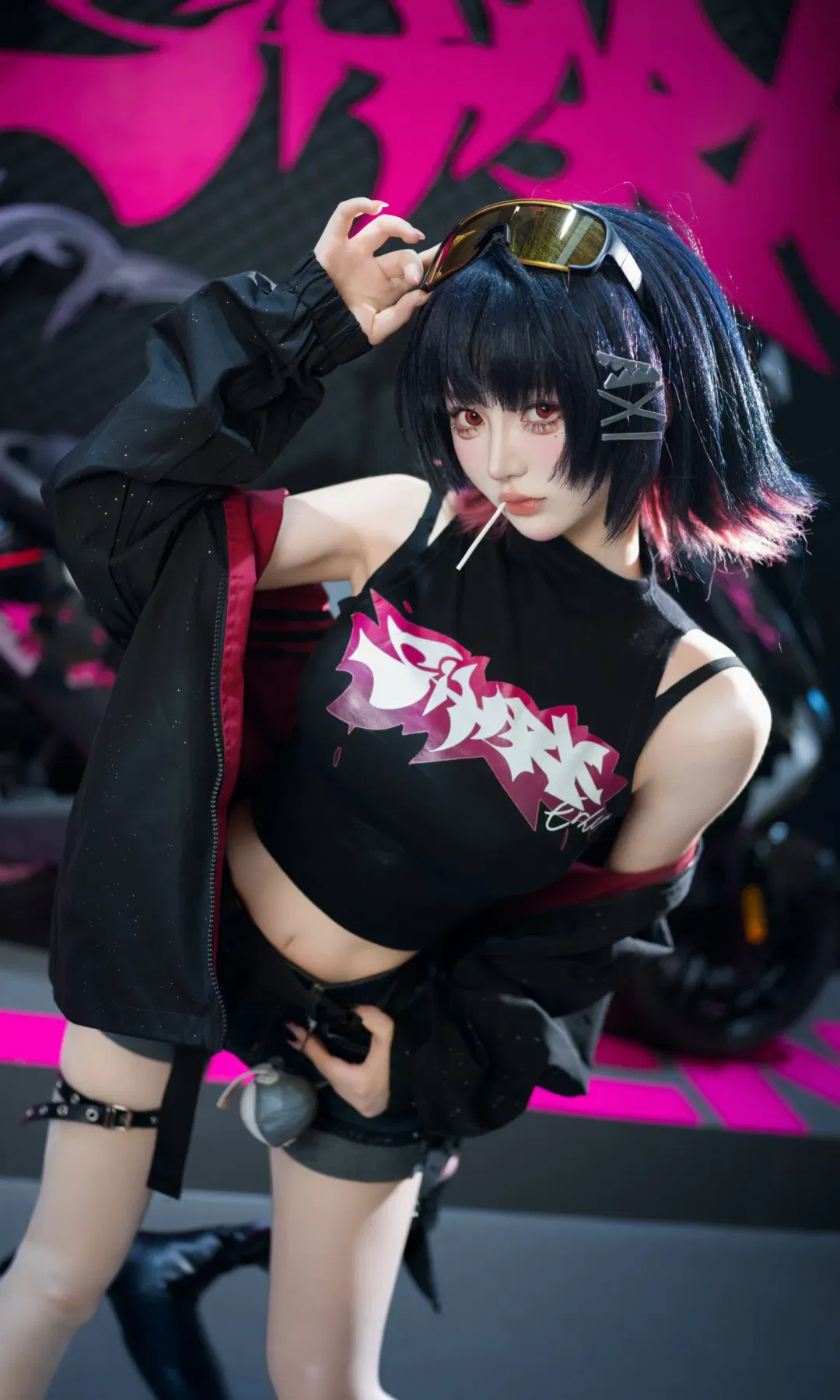 【艾莲cos】绝区零鲨鱼妹闪现CJ体验雅迪联动展台 - 第 2 张