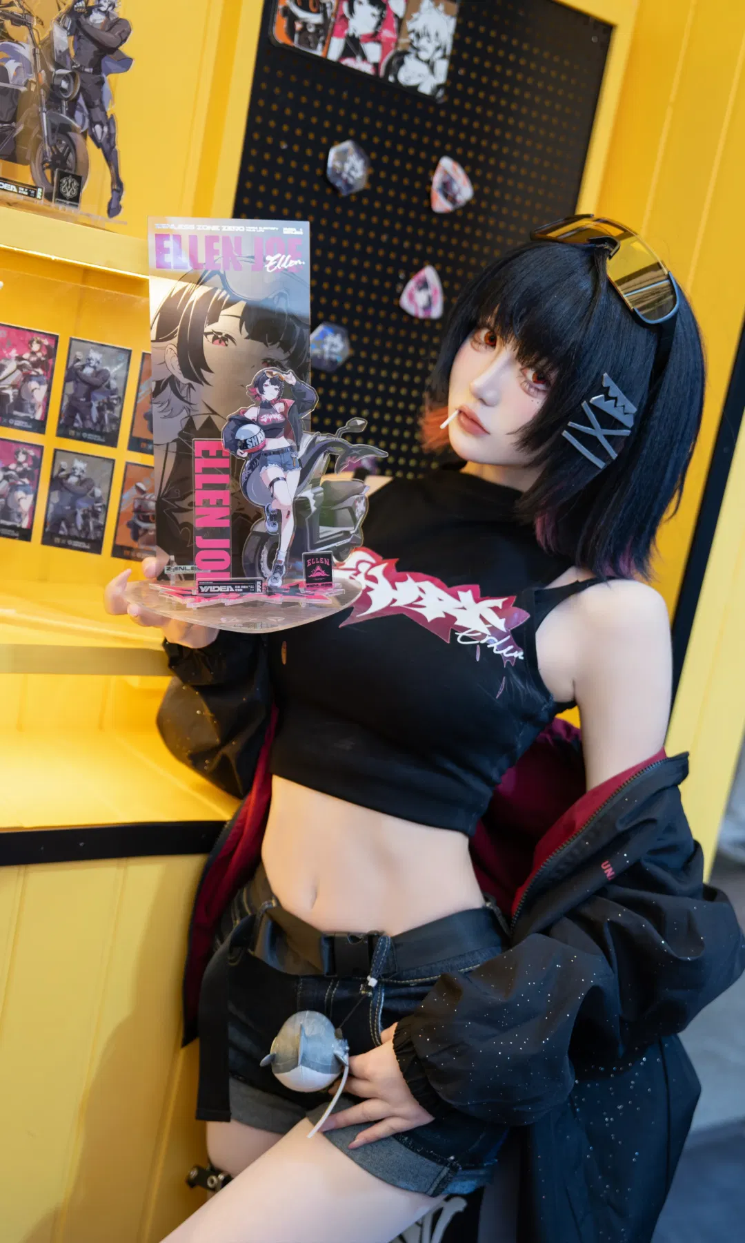 【艾莲cos】绝区零鲨鱼妹闪现CJ体验雅迪联动展台 - 第 3 张