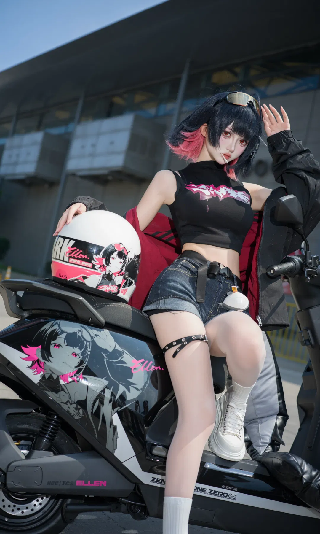 【艾莲cos】绝区零鲨鱼妹闪现CJ体验雅迪联动展台 - 第 4 张