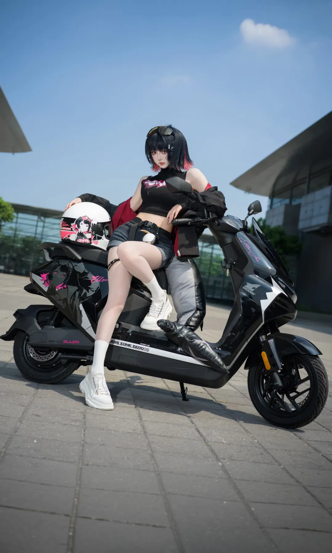 【艾莲cos】绝区零鲨鱼妹闪现CJ体验雅迪联动展台 - 第 6 张