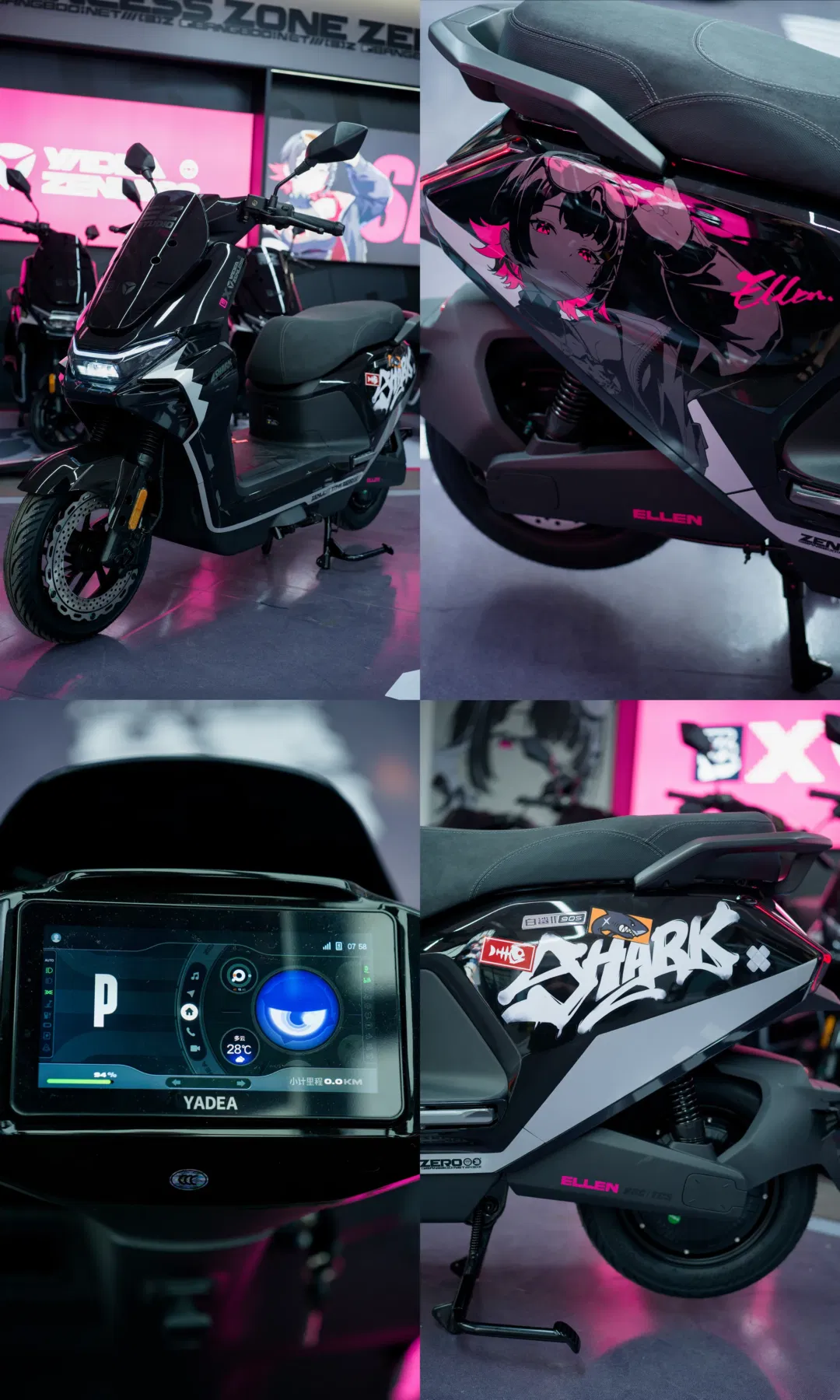 【艾蓮cos】打卡絕區零聯名痛店，騎上痛車做回鯊魚妹 - 第 16 張