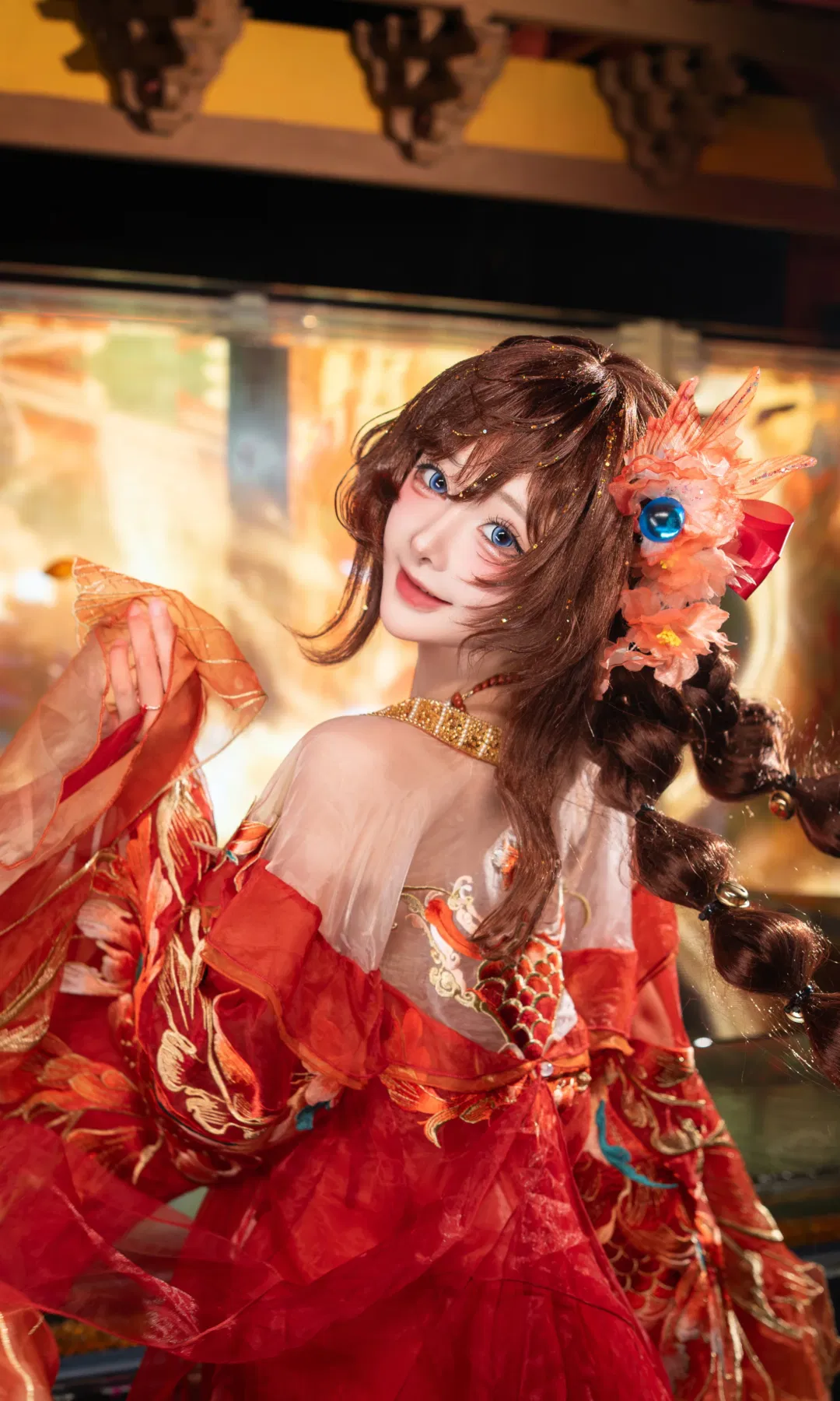 【大乔cos】王者荣耀大乔汉服私设游金鱼剧场 - 第 10 张