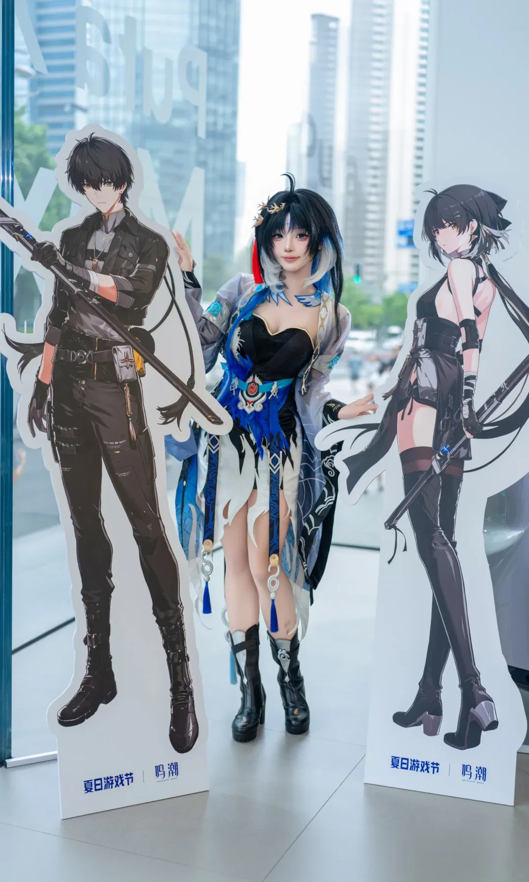 鸣潮秧秧·玄翎cos，和穗穗同框打卡夏日游戏节 - 第 11 张