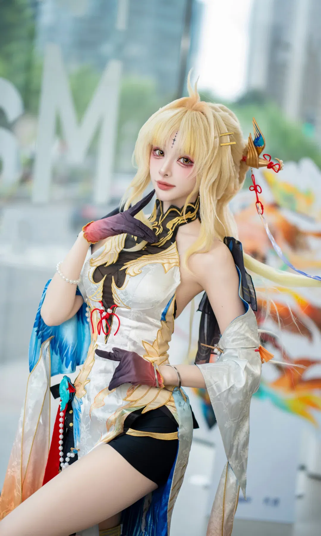 鸣潮秧秧·玄翎cos，和穗穗同框打卡夏日游戏节 - 第 4 张